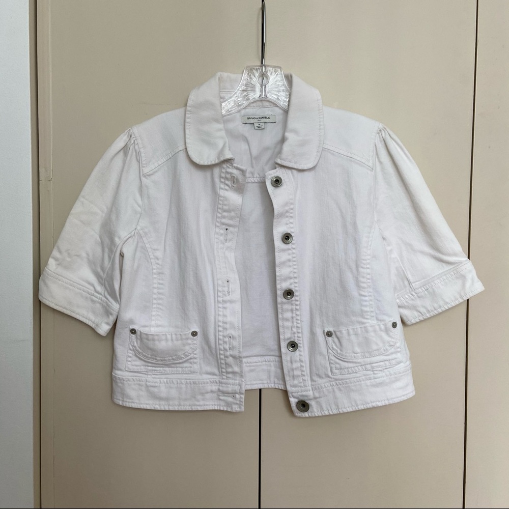 Banana Republic Cropped Demim Jacket